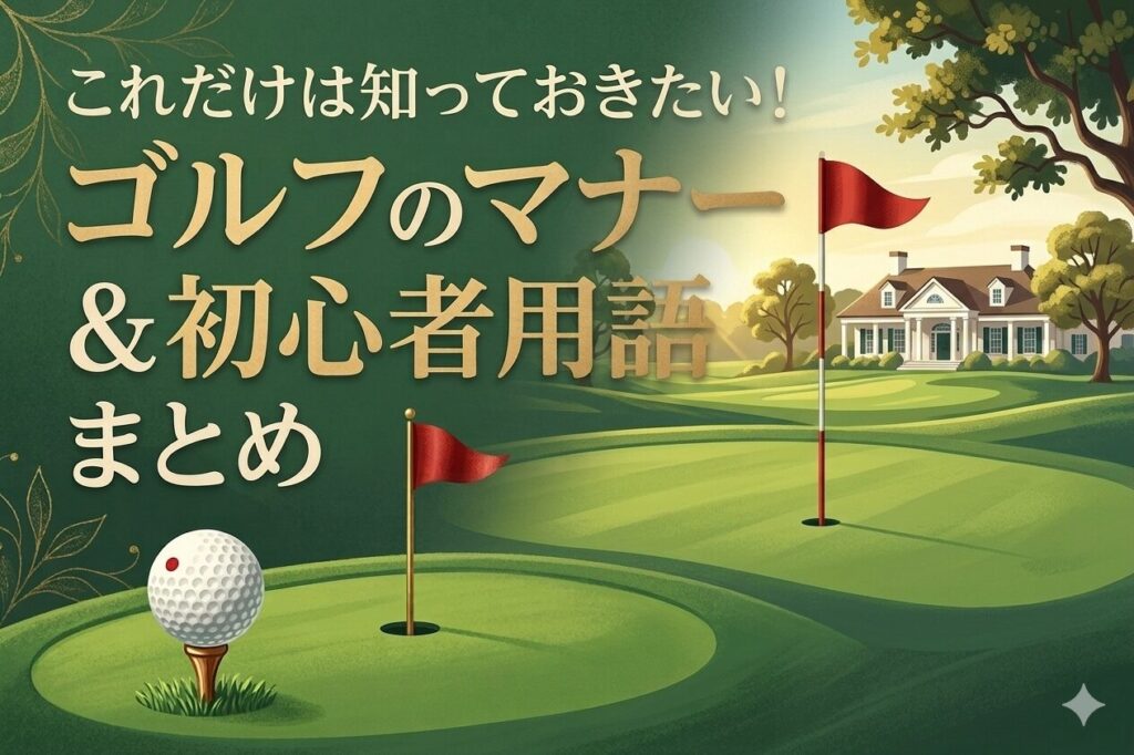 これだけは知っておきたい！ゴルフのマナー＆初心者用語を完全ガイド