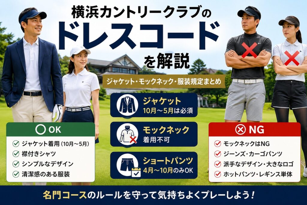 横浜カントリークラブのドレスコードを解説
